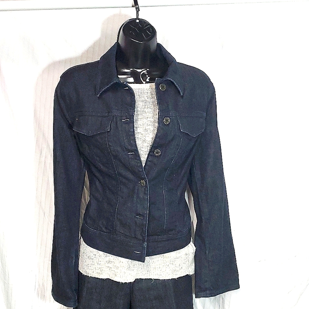 Talbots Denim Jacket Petite Size 8 - image 4